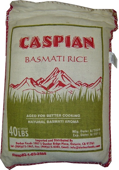 Caspian Basmati Rice - Click Image to Close